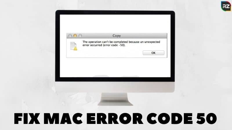 mac error code 50 external hard drive