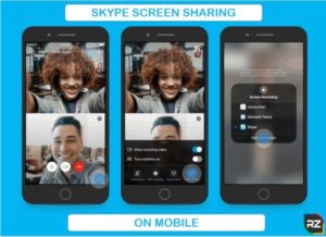how to share your screen on mobile using skype