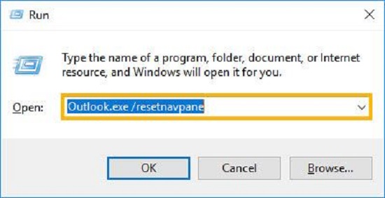 Reset Navigation Pane-Outlook Exception Code C0000005