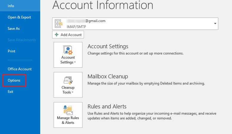 Disable the New-Mail Notification Feature in MS Outlook-0x80004005 outlook 365