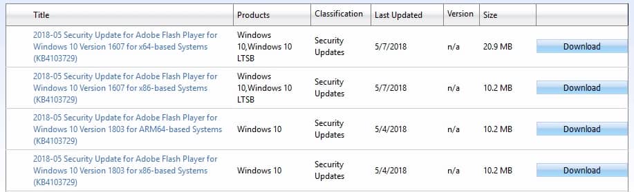 windows 10 update kb4074588