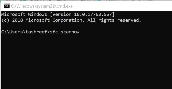 Run System File Checker - Windows Script Host Error Windows 8