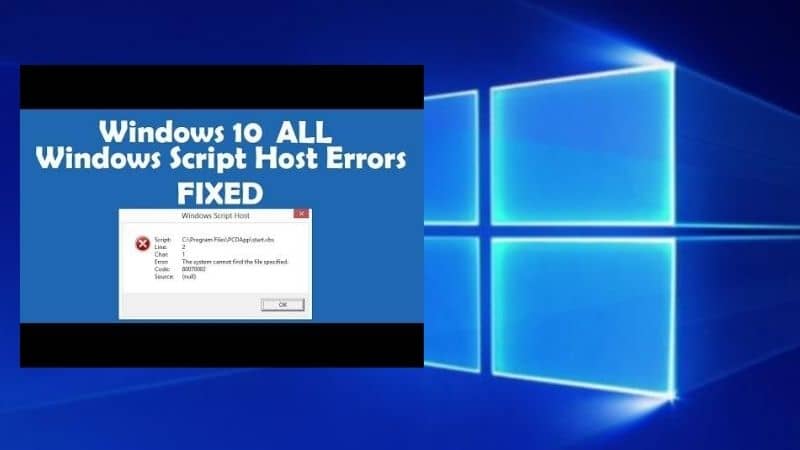 Windows Script Host Error