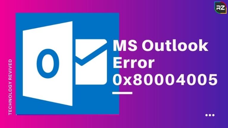 0x80004005 outlook 2010 сбой операции