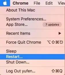 Mac Frozen on Restart