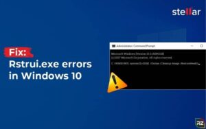 How to Fix Rstrui.Exe Error in Windows 10