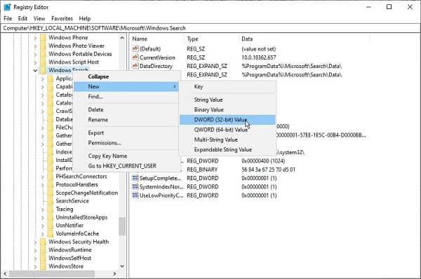 Use Windows Registry to Resolve Outlook Search Problem