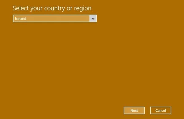 select country - win 10 activation 0x803f7001