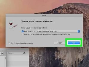 opening an exe file mac