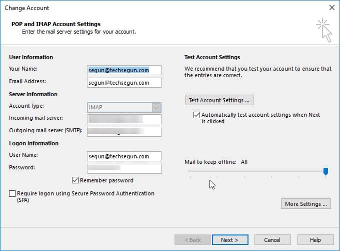 locate outgoing mail server - fix outlook cannot connect to your outgoing (smtp) e-mail server