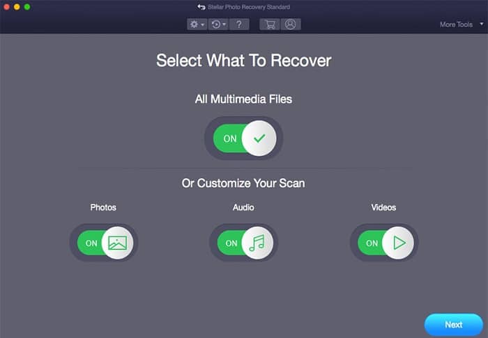 how to use Stellar Photo Recovery Mac - Step 1