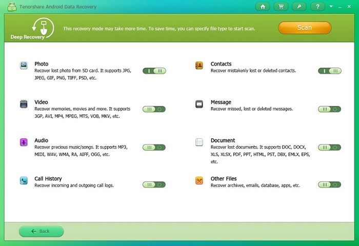 Tenorshare Android Data Recovery Software