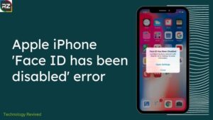 Apple iPhone 'Face ID has been disabled' error