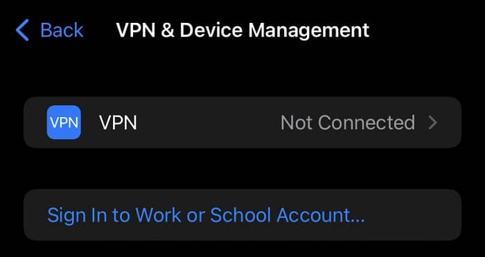 Disable VPN - How to Fix WiFi and Bluetooth Issues After Upgrading to iOS 15