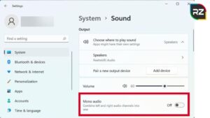 How to Enable or Disable Mono Audio in Windows 11
