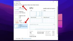 GPU temperature through task manager