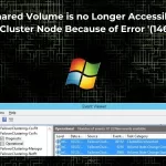 error 1460 cluster shared volume